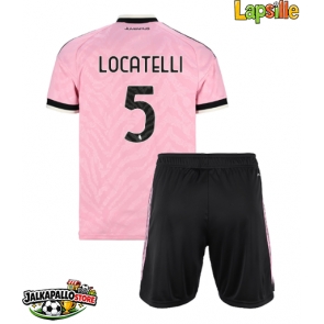 Juventus Manuel Locatelli #5 Vieraspaita Lapsille 2026-27 Lyhythihainen (+ shortsit)